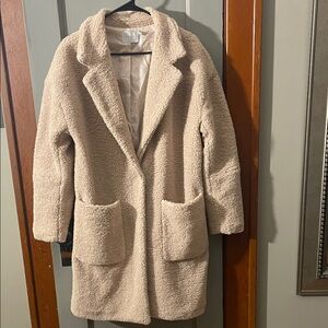 Cozy Peach Long Coat
